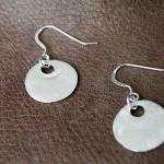 Fine Silver Disc Earrings ..