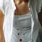 Boho Hippie Necklace Sterl..